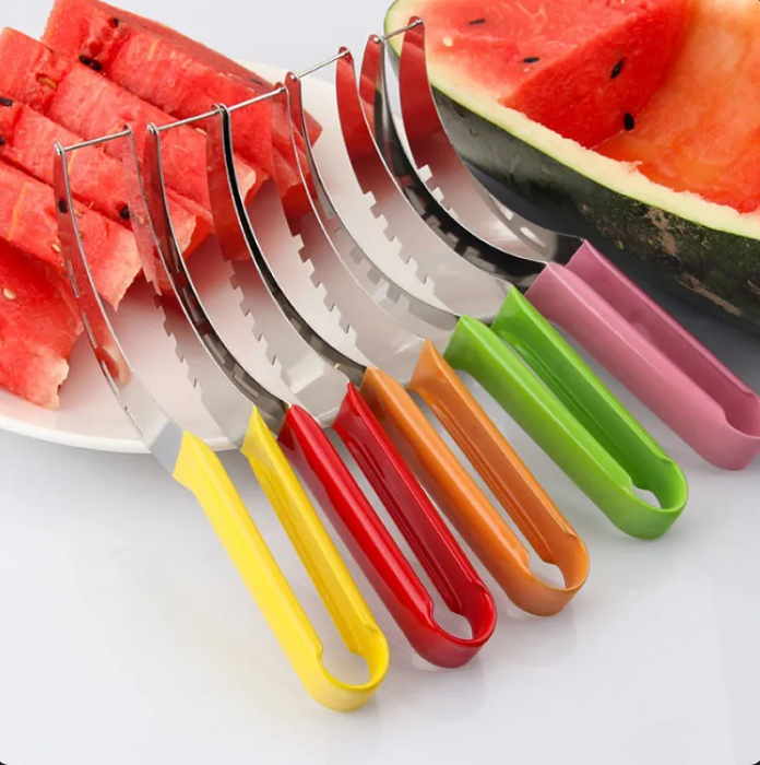 Stainless Steel Windmill Watermelon Cutter Salad Fruit Slicer Cutter Tool Watermelon Kitchen Accessories Gadgets