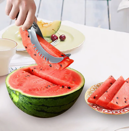 Stainless Steel Windmill Watermelon Cutter Salad Fruit Slicer Cutter Tool Watermelon Kitchen Accessories Gadgets